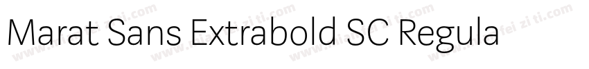 Marat Sans Extrabold SC Regular字体转换